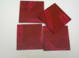 Magenta Lokta Natural Fibre Paper Coasters (set of 4)