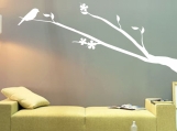 ShaNickers Wall Decal/ Sticker-"Birdie Perched"-FREE SHIPPING TO US!!