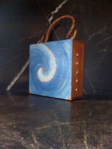 RHODE ISLAND WAVE design cigar box purse